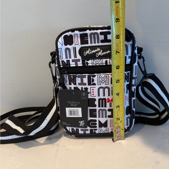 Disney Minnie Mouse Black and White Crossbody Bag - Picture 7 of 7